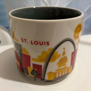 Starbucks St. Louis Mug with Red and Yellow Accents